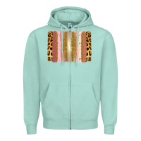Seafoam XOXO Brushstrokes Valentines Day Zipper Hoodie - Jasminsmagicworld