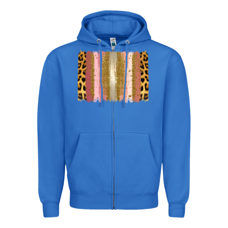 Xoxo Brushstrokes Valentines Day Zipper Hoodie by Jasminsmagicworld | Teevron