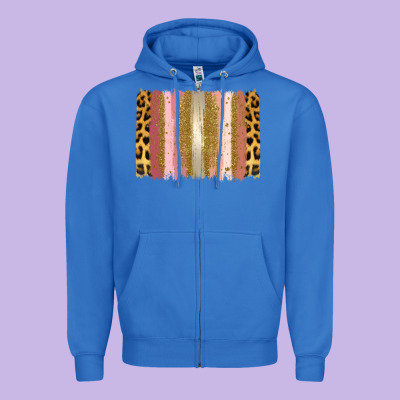 Xoxo Brushstrokes Valentines Day Zipper Hoodie Designed By Jasminsmagicworld