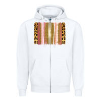 White XOXO Brushstrokes Valentines Day Zipper Hoodie - Jasminsmagicworld