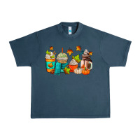 Midnight Navy fall coffee cups Urban Heavy Tee - AdoDesignShop