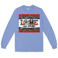 Colony Blue armed forces day love our troops Long Sleeve Tee - Artiststas