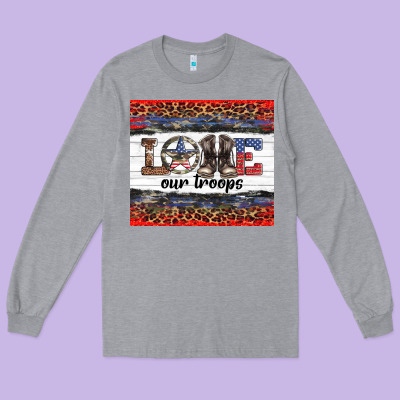 Armed Forces Day Love Our Troops Long Sleeve Tee Designed By Artiststas