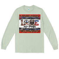 Matcha armed forces day love our troops Long Sleeve Tee - Artiststas