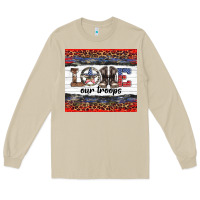 Mushroom armed forces day love our troops Long Sleeve Tee - Artiststas