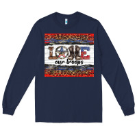 Navy armed forces day love our troops Long Sleeve Tee - Artiststas