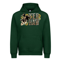 Forest Green Yee haw Cowboy western Urban Hoodie - HowdyJamesFarm