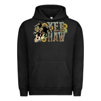 Pigment Black Yee haw Cowboy western Urban Hoodie - HowdyJamesFarm
