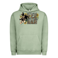 Pigment Oil Green Yee haw Cowboy western Urban Hoodie - HowdyJamesFarm