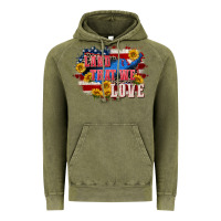 Vintage Olive Land that we love 4th of july Vintage Hoodie - CowGirlArtShop