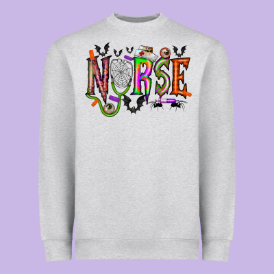 Nurse Halloween Heavyweight Sweatshirt Designed By Racoondesign