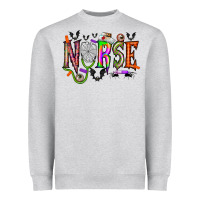 Heather Grey nurse halloween Heavyweight Sweatshirt - RacoonDesign
