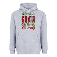 Heather Grey sorry santa ı drank the milk Heavyweight Hoodie - MaliasSmallBusiness