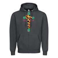 Smoke Believe Cross Zipper Hoodie - Jasminsmagicworld