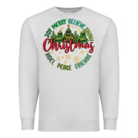 Dove Grey Christmas Vibes Premium Sweatshirt - MaliasSmallBusiness