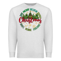 Oatmeal Heather Christmas Vibes Premium Sweatshirt - MaliasSmallBusiness