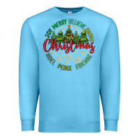 Ocean Blue Christmas Vibes Premium Sweatshirt - MaliasSmallBusiness