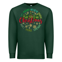 Sports Green Christmas Vibes Premium Sweatshirt - MaliasSmallBusiness