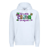 White got a little cajun in my soul Premium Hoodie - Jasminsmagicworld
