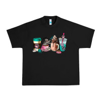 Black cat  coffee cup Urban Heavy Tee - AdoDesignShop