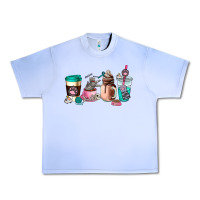 Grape Ice cat  coffee cup Urban Heavy Tee - AdoDesignShop