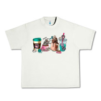 Pistachio cat  coffee cup Urban Heavy Tee - AdoDesignShop