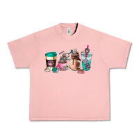 Salmon cat  coffee cup Urban Heavy Tee - AdoDesignShop