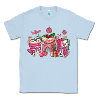 Dusty Blue pink christmas teeth Classic Tee - AdoDesignShop