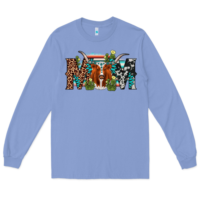 Longhorn Mom Long Sleeve Tee by AdoDesignShop | Teevron