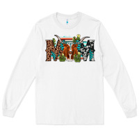 White longhorn mom Long Sleeve Tee - AdoDesignShop