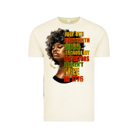 Juneteenth 1885 Because My Ancestors Weren't Free In 1776 Black Woman Vintage Tee | Teevron