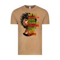 Vintage Camel juneteenth 1885 because my ancestors weren't free in 1776 black woman Vintage Tee - HRA Design Shop