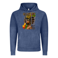 Vintage Denim afro queen juneteenth Vintage Hoodie - HRA Design Shop