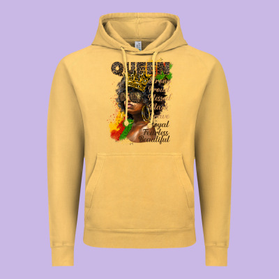 Afro Queen Juneteenth Vintage Hoodie Designed By Hra Design Shop