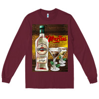 Burgundy martini Long Sleeve Tee - AdoDesignShop