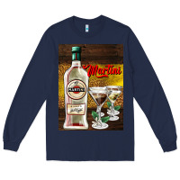 Navy martini Long Sleeve Tee - AdoDesignShop