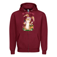 Burgundy Babies First Easter Girls Zipper Hoodie - Jasminsmagicworld