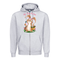 Heather Grey Babies First Easter Girls Zipper Hoodie - Jasminsmagicworld