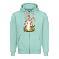 Seafoam Babies First Easter Girls Zipper Hoodie - Jasminsmagicworld