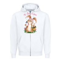 White Babies First Easter Girls Zipper Hoodie - Jasminsmagicworld