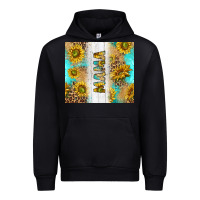 Black western mother's day mama with turquoise and sunflowers and leopard tu Urban Hoodie - TumblerDesignByShophia