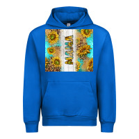 Cobalt western mother's day mama with turquoise and sunflowers and leopard tu Urban Hoodie - TumblerDesignByShophia