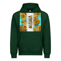 Forest Green western mother's day mama with turquoise and sunflowers and leopard tu Urban Hoodie - TumblerDesignByShophia