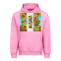 Fuchsia Pink western mother's day mama with turquoise and sunflowers and leopard tu Urban Hoodie - TumblerDesignByShophia
