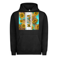 Pigment Black western mother's day mama with turquoise and sunflowers and leopard tu Urban Hoodie - TumblerDesignByShophia