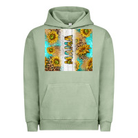 Pigment Oil Green western mother's day mama with turquoise and sunflowers and leopard tu Urban Hoodie - TumblerDesignByShophia