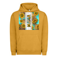 Pigment Peanut Butter western mother's day mama with turquoise and sunflowers and leopard tu Urban Hoodie - TumblerDesignByShophia
