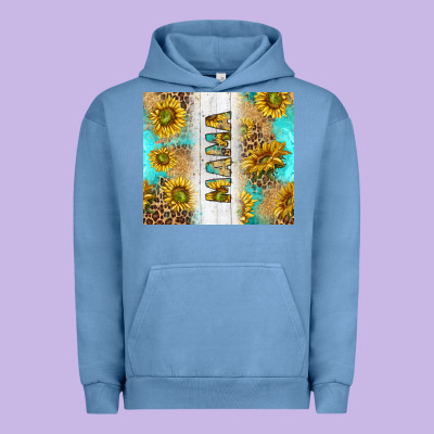 Western Mother's Day Mama With Turquoise And Sunflowers And Leopard Tu Urban Hoodie Designed By Tumblerdesignbyshophia