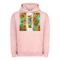 Pigment Salmon western mother's day mama with turquoise and sunflowers and leopard tu Urban Hoodie - TumblerDesignByShophia