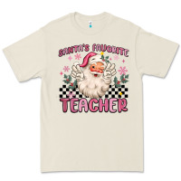 Bone santa's favorite teacher Premium Tee - MaliasSmallBusiness